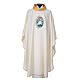 STOCK Chasuble Jubilee with LATIN application and golden finish 100% polyester s1