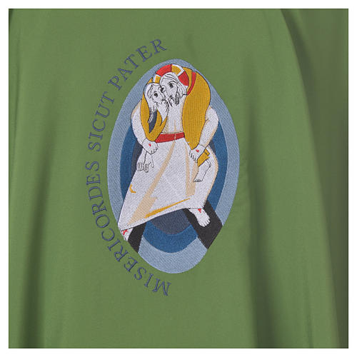 STOCK Casula Giubileo Misericordia 100% poliestere LATINO ricamo macchina 7