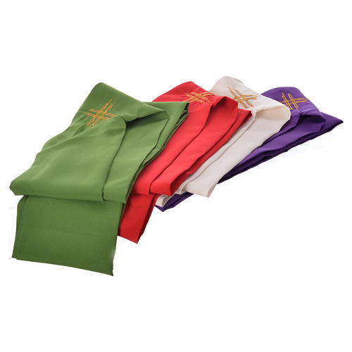 STOCK Casula Giubileo Misericordia 100% poliestere LATINO ricamo macchina 8