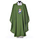 STOCK Chasuble Jubilee with LATIN machine embroided logo 100% polyester s6