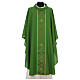 Chasuble in 100% polyester with damask filigree stole and three crosses Gamma s3