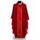 Chasuble in 100% polyester with damask filigree stole and three crosses Gamma s4