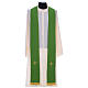 Chasuble in 100% polyester with damask filigree stole and three crosses Gamma s8