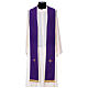 Chasuble in 100% polyester with damask filigree stole and three crosses Gamma s11