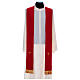 Catholic Priest Chasuble in 100% polyester with damask filigree stole and three crosses Gamma s9