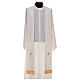 Catholic Priest Chasuble in 100% polyester with damask filigree stole and three crosses Gamma s10