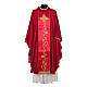 Chasuble in 100% wool and machine embroidered stole Gamma s5
