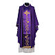 Chasuble in 100% wool and machine embroidered stole Gamma s7