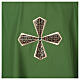 Chasuble in 100% polyester with inserts in fabric and embroidered cross Gamma s3