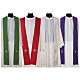 Chasuble in 100% polyester with inserts in fabric and embroidered cross Gamma s9
