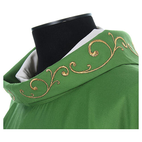 Chasuble in 100% wool with embroidered cross on neck Gamma 4