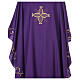 Chasuble in 100% wool with embroidered cross on neck Gamma s8