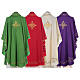 Chasuble in 100% wool with embroidered cross on neck Gamma s13