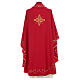 Semi-Gothic Chasuble in 100% wool with embroidered cross on neck Gamma s12