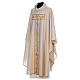 Chasuble in 100% wool with lurex and super soft damask stole Gamma s3