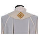 Chasuble in 100% wool with lurex and super soft damask stole Gamma s8