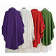 Chasuble liturgique simple 100% polyester s2