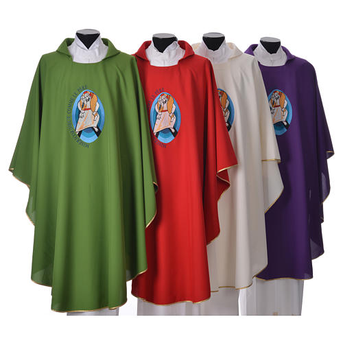 STOCK Pope Francis' Jubilee Chasuble with FRENCH writing 1