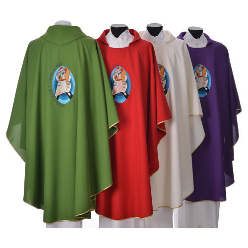 STOCK Pope Francis' Jubilee Chasuble with FRENCH writing 2