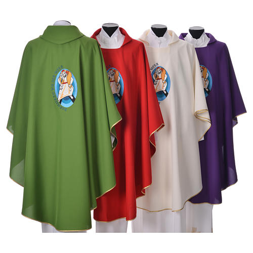 STOCK Pope Francis' Jubilee Chasuble with GERMAN writing 2