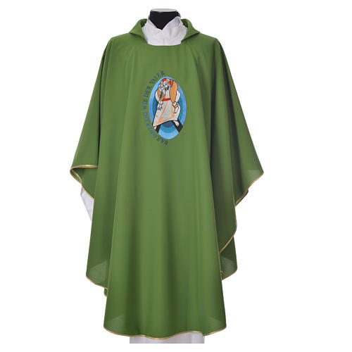 STOCK Pope Francis' Jubilee Chasuble with GERMAN writing 6