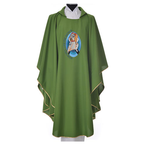 STOCK Pope Francis' Jubilee Chasuble with English writing 4