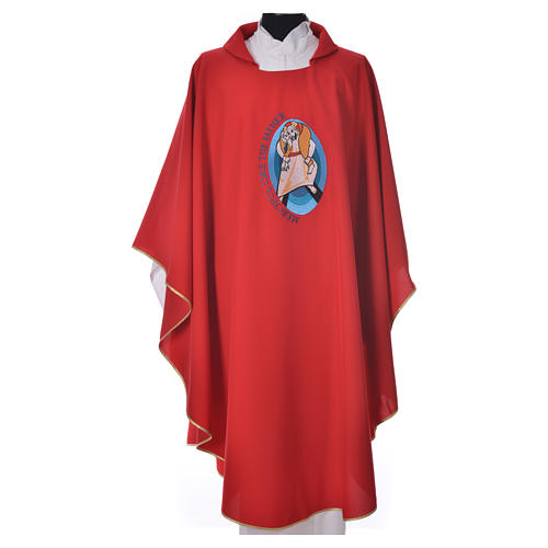 STOCK Pope Francis' Jubilee Chasuble with English writing 7