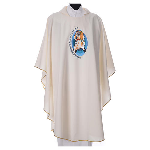STOCK Pope Francis' Jubilee Chasuble with Spanish writing 4