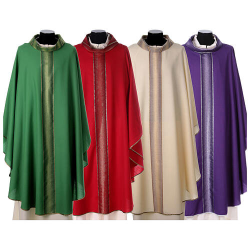 Chasuble in pure thin wool Gamma 1