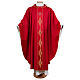 Chasuble in pure wool with embroidered orphrey and collar Gamma s4