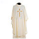 Chasuble gold cross embroidery 100% polyester s5