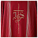 Chasuble in double twist wool, hand-woven fabric s2