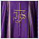 Chasuble in double twist wool, hand-woven fabric s4