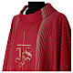 Chasuble in double twist wool, hand-woven fabric s6