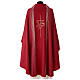 Chasuble in double twist wool, hand-woven fabric s9