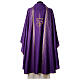 Chasuble in double twist wool, hand-woven fabric s11