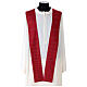 Chasuble in double twist wool, hand-woven fabric s12
