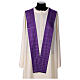 Chasuble in double twist wool, hand-woven fabric s13