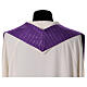 Chasuble in double twist wool, hand-woven fabric s17