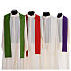 Three Cross Chasuble with golden edges in polyester crepe s7