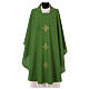 Chasuble with three crosses and woven embroideries s3