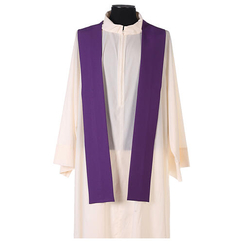 Chasuble in polyester crepe with rays and JHS symbol 10