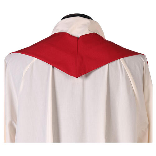Chasuble in polyester crepe with rays and JHS symbol 12
