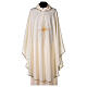 Chasuble in polyester crepe with rays and JHS symbol s5