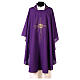 Chasuble in polyester crepe with rays and JHS symbol s6