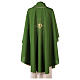 Chasuble in polyester crepe with rays and JHS symbol s8