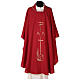 Chasuble in polyester canvas with cross and deer s1