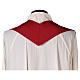 Chasuble in polyester canvas with cross and deer s7