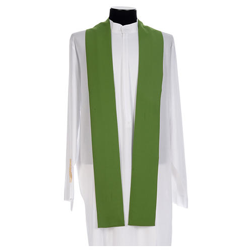 Liturgical Chasuble in 100% polyester Chi-Rho, grapes, ears of wheat 5
