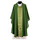 Chasuble with galloon on the front in Vatican fabric, 100% polyester s3